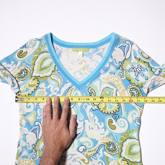 Womens Sigrid Olsen Silk blend top - Picture 4 of 5